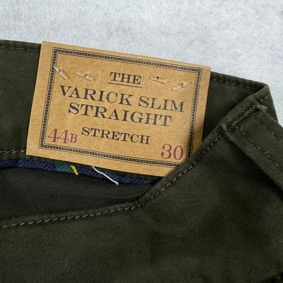 Polo Ralph Lauren Mens Varick Slim Straight Stretch Pants Olive Green 44x30 NEW - Picture 8 of 14